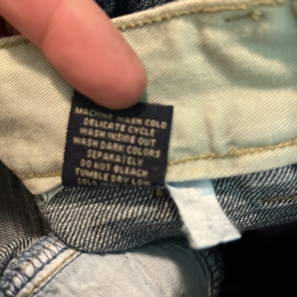 MARIiTHE FRANCOIS GIRBAUD Size 33 Hi-Waist Jeans  Button-Zip PaintSplotch - Picture 13 of 16